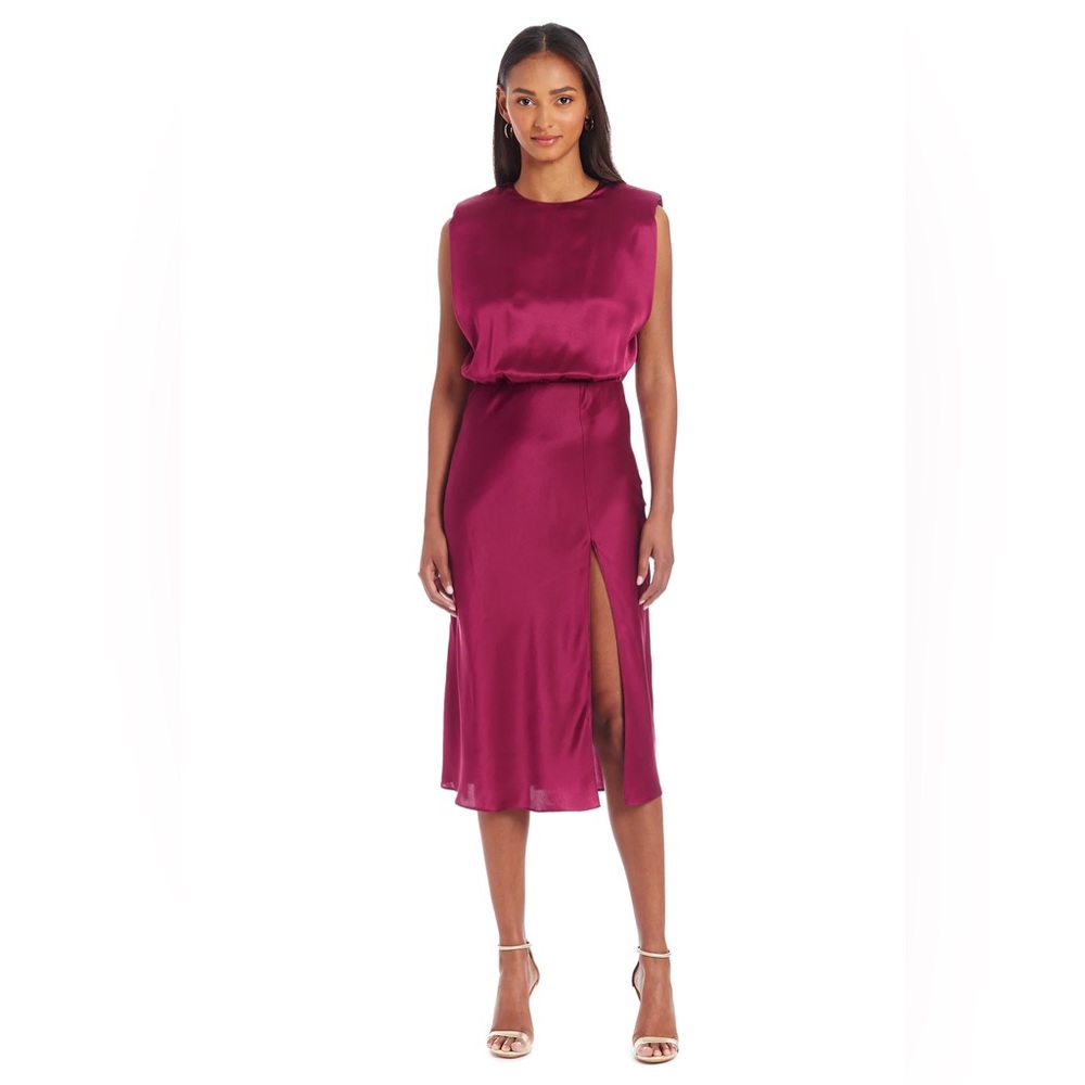 Amanda Uprichard Kent Dress in Aubergine size small